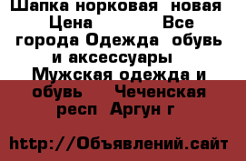 Шапка норковая, новая › Цена ­ 5 000 - Все города Одежда, обувь и аксессуары » Мужская одежда и обувь   . Чеченская респ.,Аргун г.